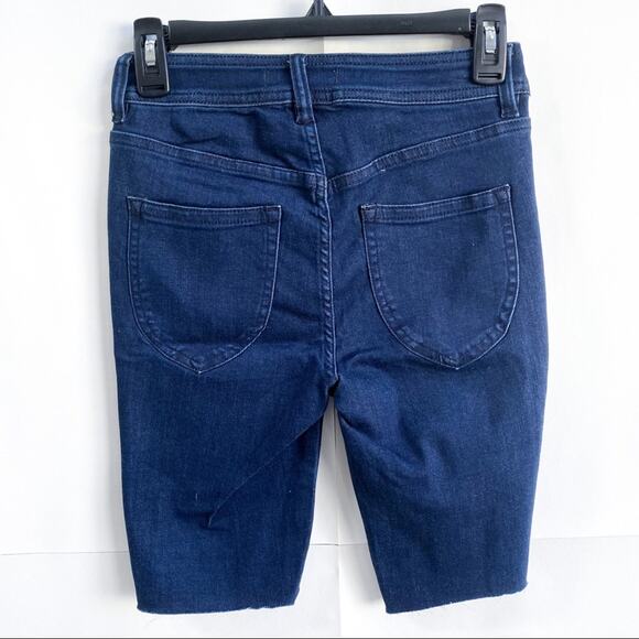NWT Free People So Chic Biker Shorts Cobalt Denim - Picture 5 of 9